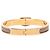 Hermès Bracciale Hermes Mini Click Chaine d'Ancre Beige D'oro - vista 3