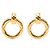 Orecchini Chanel Vintage Matelassé Hoop D'oro