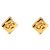 Chanel Vintage Coco Mark Clip-Ohrringe Golden