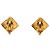 Chanel Vintage Coco Mark Clip-Ohrringe Golden - Ansicht 2