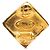 Chanel Vintage Coco Mark Clip-Ohrringe Golden - Ansicht 3