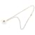 Collar Chanel Camellia Coco Mark Blanco Dorado - vista 3