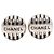 Orecchini Chanel Vintage Round Clip Argento