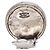 Orecchini Chanel Vintage Round Clip Argento - vista 3