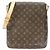 Bolso de hombro Louis Vuitton Monogram Musette Castaño Monograma