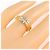 Anello Tiffany & Co con diamante in oro bianco e giallo 18K D'oro - vista 5
