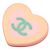 Spilla Chanel Coco Mark con Motivo a Cuore Rosa