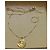 Autre Marque Collar con colgante de luna y estrella en tono dorado con piedra verde - vista 5
