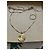 Autre Marque Collar con colgante de luna y estrella en tono dorado con piedra verde - vista 7