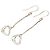 Orecchini pendenti Elsa Peretti Open Heart di Tiffany & Co. Argento - vista 3
