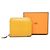 Hermès Monedero Azap de seda Hermes en cuero Epsom amarillo - vista 7