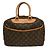 Borsa Louis Vuitton Deauville in tela Monogram 34 Marrone