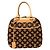 Louis Vuitton Monogram Tuftage 3D Deauville Cube Handtasche Braun
