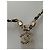 Collana Chanel CC con cristalli e pelle intrecciata Gold hardware - vista 2