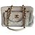 Borsa Chanel Classic Flap in pelle bianca Bianco