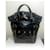 Yves Saint Laurent Downtown Sac Cabas Cuir Verni Noir  - vue 2
