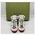 Gucci Basket GG High-Top Sneaker Leder Weiß Rot Grün Monogramm - Ansicht 2