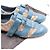 Sneakers Gucci GG Supreme in tela e pelle blu - vista 3