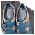 Sneakers Gucci GG Supreme in tela e pelle blu - vista 4