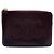 Céline Portafoglio monete Celine Cuile Triomphe in pelle Bordeaux Bordò