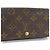 Louis Vuitton Cartera Bi-fold Portefeuille Trésor Castaño Monograma