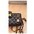 Chanel Borsa Flap in pelle trapuntata nera con charm Nero - vista 4