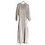 Autre Marque Casa Raki Midi-Kleid aus Cupro in Beige