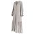 Autre Marque Casa Raki Midi-Kleid aus Cupro in Beige - Ansicht 2