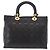 Borsa Christian Dior Lady Dior Canage in pelle di agnello 2way Nero Oro Auth 183708V - vista 3