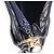 Borsa a tracolla Christian Dior Trotter Canvas Blu Navy Oro Auth 182609 D'oro - vista 23