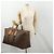 Céline CELINE Macadam Canvas Boston Bag PVC Leder Braun Gold Auth 180687 Golden - Ansicht 22