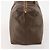 Céline CELINE Macadam Canvas Boston Bag PVC Leder Braun Gold Auth 180687 Golden - Ansicht 5