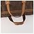 Céline CELINE Macadam Canvas Boston Bag PVC Leder Braun Gold Auth 180687 Golden - Ansicht 7