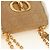 Christian Dior Caro Chain Schultertasche Mouton Beige Gold Auth ka4579SM Golden - Ansicht 6