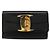 Borsa a Spalla Salvatore Ferragamo Vala Chain in Pelle Nera e Oro Auth 183025 Nero D'oro - vista 2