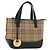 Borsa BURBERRY Nova Check in tela Beige Gold Auth 183831 D'oro