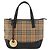 Borsa BURBERRY Nova Check in tela Beige Gold Auth 183831 D'oro - vista 2