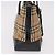 Borsa BURBERRY Nova Check in tela Beige Gold Auth 183831 D'oro - vista 5