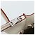 Borsa PRADA in pelle 2way Bianco Argento Auth 183712M - vista 27