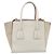 Borsa PRADA in pelle 2way Bianco Argento Auth 183712M - vista 3