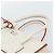 Borsa PRADA in pelle 2way Bianco Argento Auth 183712M - vista 8
