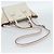 Borsa PRADA in pelle 2way Bianco Argento Auth 183712M - vista 9