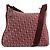 Borsa a tracolla Christian Dior Trotter Canvas Rosso Argento Auth 183019A