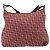 Borsa a tracolla Christian Dior Trotter Canvas Rosso Argento Auth 183019A - vista 3