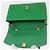 CHANEL Diana 23 Matelasse Chain Shoulder Bag Satin Green Gold CC Auth 181942SM D'oro Verde - vista 16