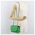 CHANEL Diana 23 Matelasse Chain Shoulder Bag Satin Green Gold CC Auth 181942SM D'oro Verde - vista 28