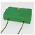 CHANEL Diana 23 Matelasse Chain Shoulder Bag Satin Green Gold CC Auth 181942SM D'oro Verde - vista 7