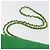 CHANEL Diana 23 Matelasse Chain Shoulder Bag Satin Green Gold CC Auth 181942SM D'oro Verde - vista 9
