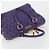 Bolso de mano Miu Miu Matelasse de cuero morado y oro Auth 183636V Dorado Púrpura - vista 6