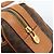 Céline Borsa Boston CELINE in tela Macadam PVC Pelle Marrone Oro Auth 183015A D'oro - vista 14